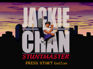 Jackie Chan Stuntmaster title screen for Playstation
